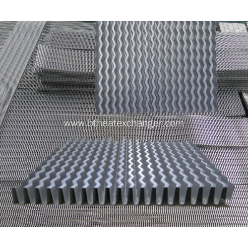 Big Pitch Wavy Fin for Harvester Heat Exchanger
